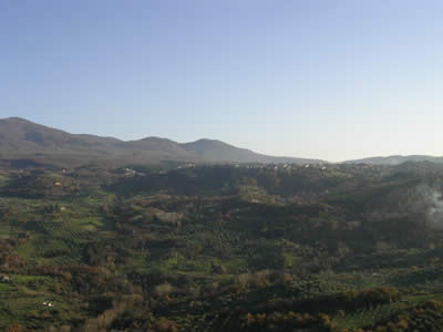 Vista di Castel del Piano da Montegiovi